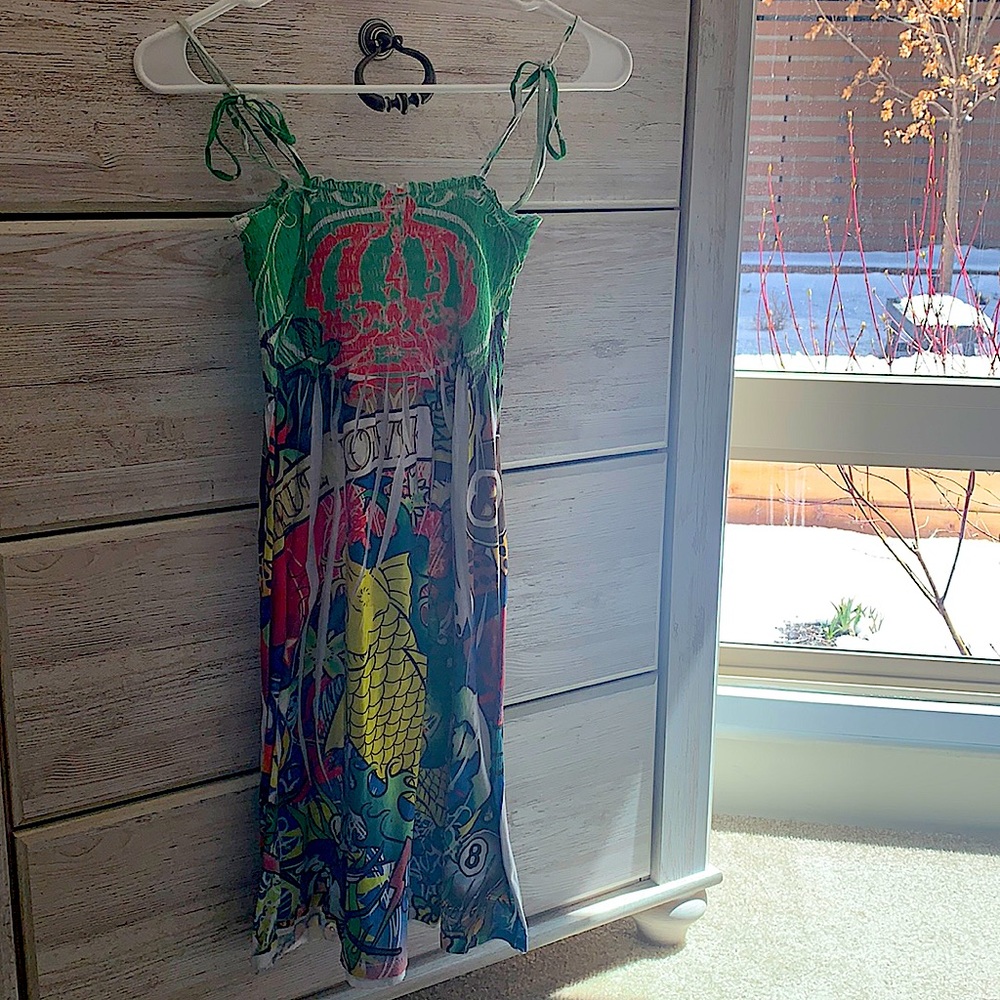 Graffiti Print Dress | Colorful, Edgy & Retro 🎨